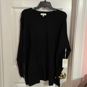 Grace and Lace Tunic sweater with pockets . Runs large